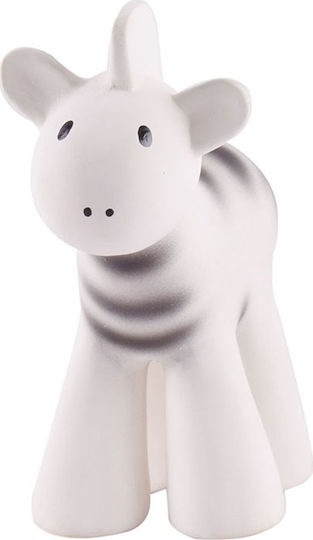 Tikiri Tikiri Zebra Teething Rubber Rattle for 0 Months+