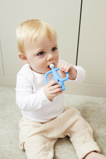Matchstick Monkey Monkey Teething Ring BPA Free Silicone for 3 m+