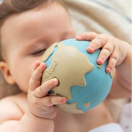 Oli&Carol Earthy The World Ball Μασητικό Οδοντοφυΐας από Καουτσούκ για 0 m+