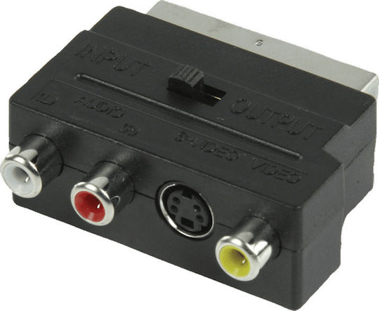 Valueline SCART 56 Μετατροπέας Scart male σε RCA / S-Video female 1τμχ