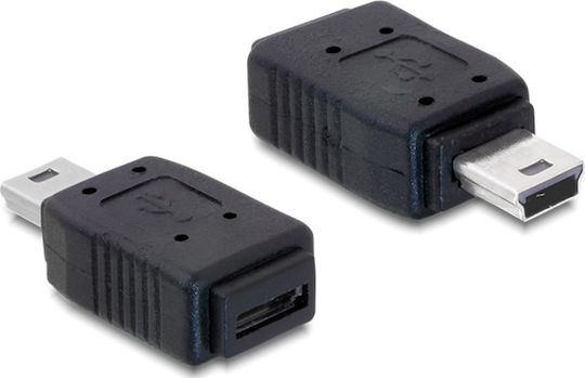 DeLock Converter mini USB male to micro USB female 1pcs (65155)