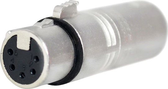 Proel Μετατροπέας XLR male σε XLR female Ασημί 1τμχ AT355DMX