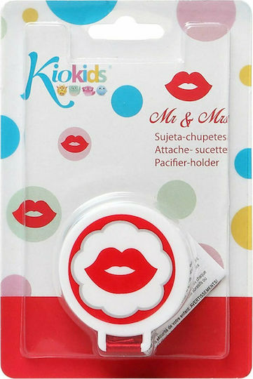 Kiokids Pacifiers Ribbon from Fabric Red