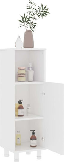 vidaXL Floor Bathroom Column Cabinet L30xD30xH95cm White