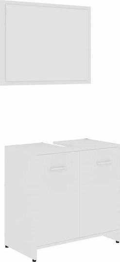vidaXL Countertop without Sink L60xW33xH58cm White