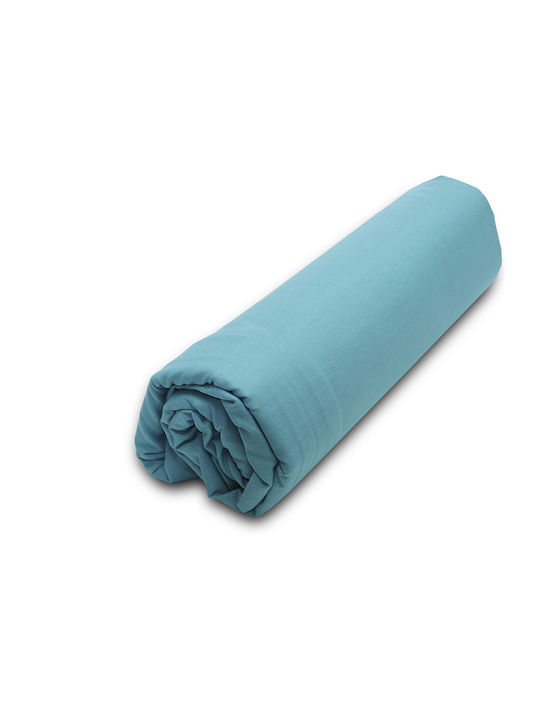 Sunshine Sheet Super-Double with Elastic 160x200+20cm. Menta 152 Petrol 20