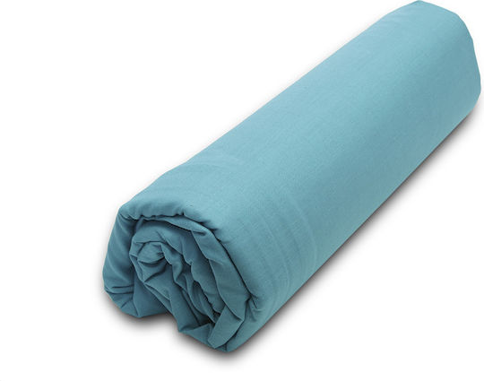 Sunshine Sheet Super-Double with Elastic 160x200+20cm. Menta 152 Petrol 20
