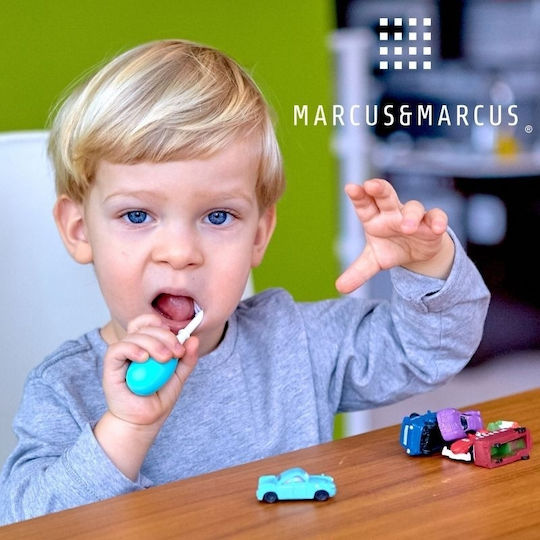 Βρεφική Οδοντόβουρτσα Σιλικόνης 3 Σταδίων Marcus Μπλε 3+
