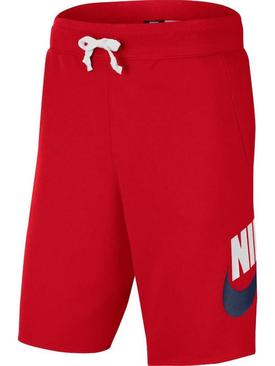 Sportswear Alumni Αθλητική Ανδρική Βερμούδα Κόκκινη