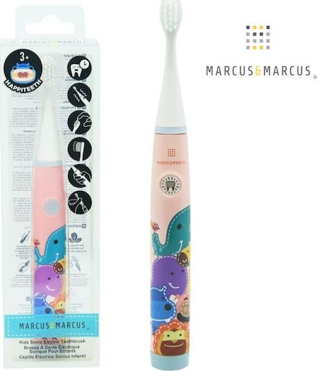 Marcus & Marcus Oral Sonic Electric Periuță de dinți electrică pentru 3+ ani Roz