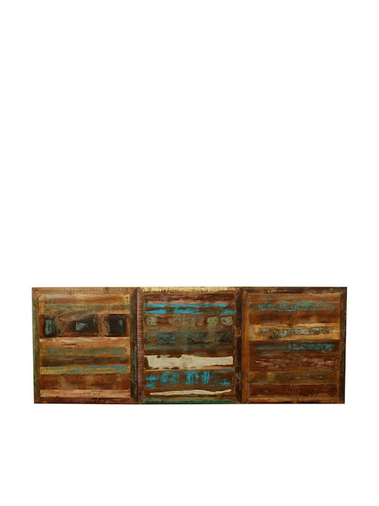 Tisch Speisesaal aus Massivholz & Metall Natürlich 180x90x76cm