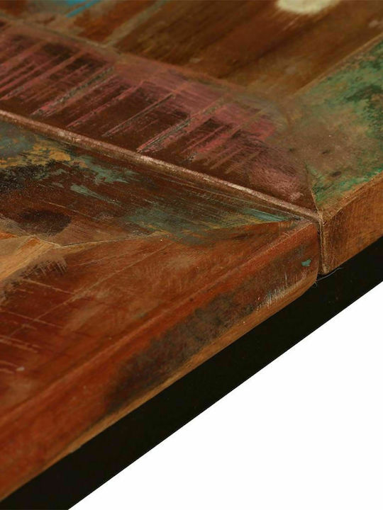 Tisch Speisesaal aus Massivholz & Metall Natürlich 180x90x76cm