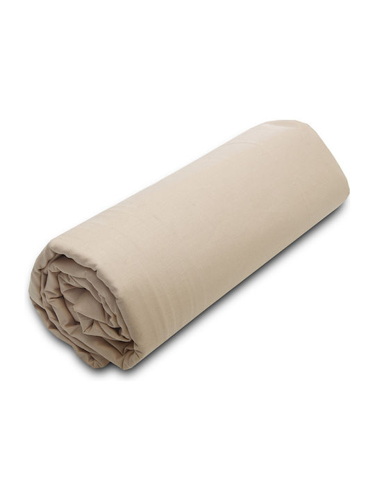 Sunshine Sheet King Size with Elastic 180x200+20cm. Menta 152 Sand 22