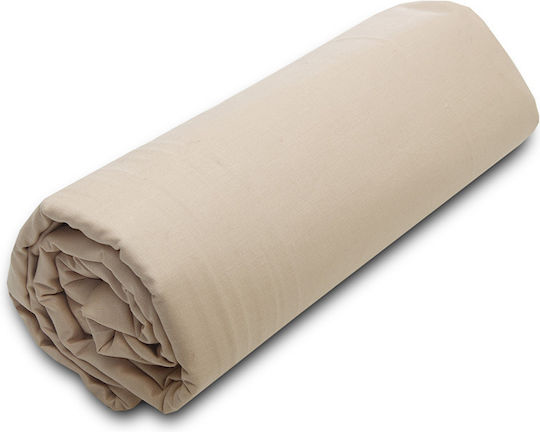Sunshine Menta 152 Σεντόνι King Size με Λάστιχο 180x200+20εκ. Sand 22