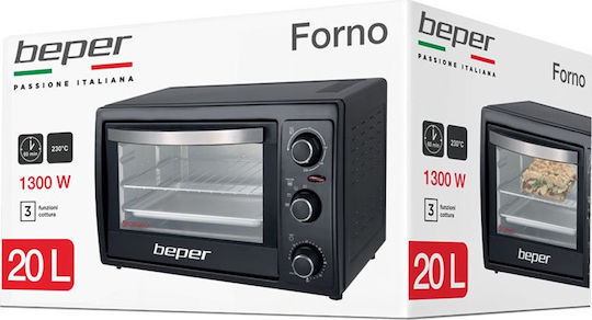 Beper Electric Countertop Oven 20lt without Burners