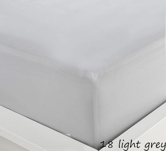 Sunshine Sheet Super-Double with Elastic 160x200+40cm. Menta 152 18 Light Grey