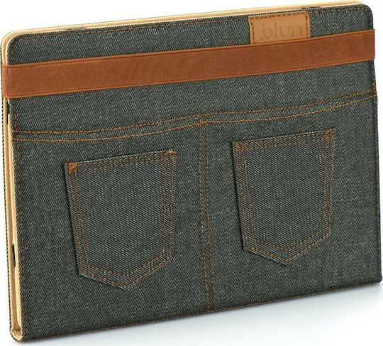 Blun Universal Jeans Flip Cover Μαύρη (Universal 7")
