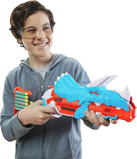 Nerf Launcher Dinosquad for 8+ years old years Tricerablast