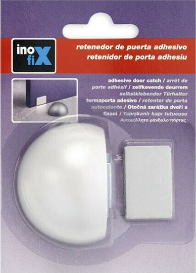 Door Stopper Magnetic Plastic Λευκό Ματ 1pcs