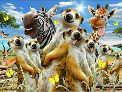 Meerkats Selfie Puzzle 2D 500 Pieces