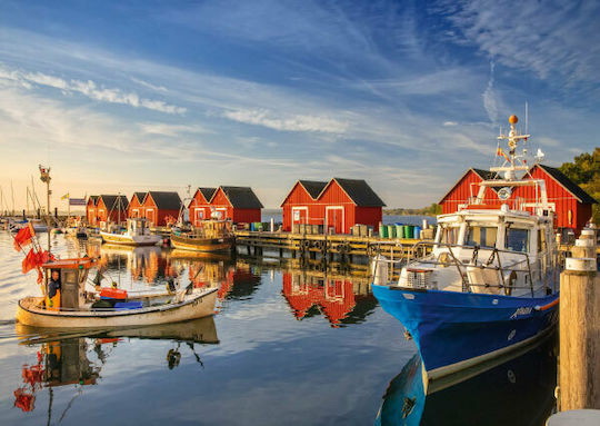 Puzzle White Wiek Fishing Port 2D 500 Κομμάτια