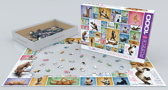 Yoga Cats Puzzle 2D Smart Cut Design 1000pcs