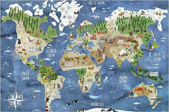 Micro Puzzle The World Puzzle 2D 600pcs