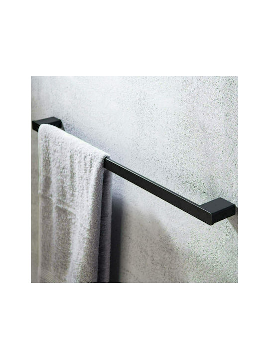 Langberger Series 123 Ράγα Μπάνιου Μονή Επιτοίχια ​40x2.4cm Black Matt