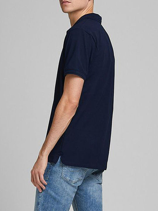 Jack & Jones Herren Kurzarmshirt Polo Navy