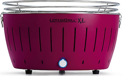 LotusGrill G435 XL Inox Portabil Grătar cu Cărbune Violet 40.5buccm.