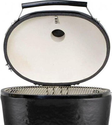 Primo Oval Xl 400 All In One Κεραμική Στρογγυλή Charcoal Grill with Wheels and Side Surface 64cm