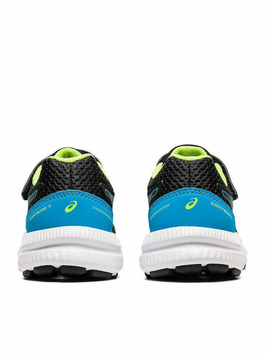 Contend 7 PS Kinder Sportschuhe Laufen mit Bügel- und Schleifenverschluss Schwarz