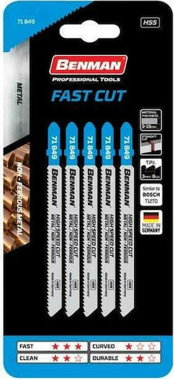 Benman 71849 Blade for Metal 100mm 5pcs
