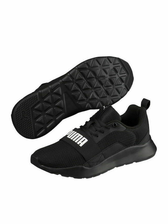 Puma Kids Sports Shoes Running Wired Black