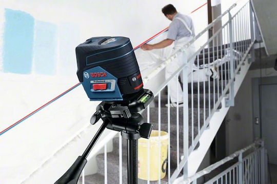 Bosch Αυτορυθμιζόμενο Γραμμικό Αλφάδι Laser Κόκκινης Δέσμης 12V με Εύρος Εργασίας 20m