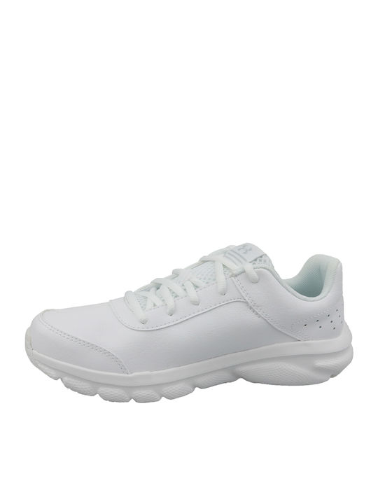 Assert 8 Uniform Kids Sports Shoes Running with Laces White