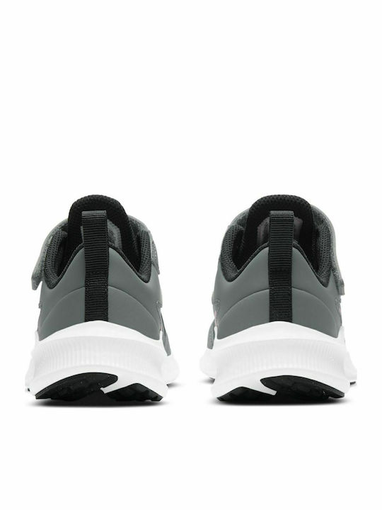 Downshifter Downshifter 10 Kids Sports Shoes Running with Hoop & Loop Closure Smoke Grey / Sunset Pulse / Black / White