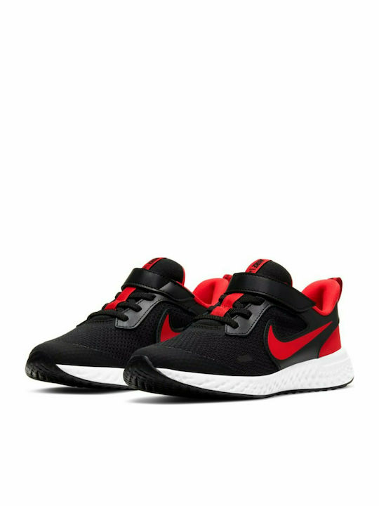 Revolution Revolution 5 Kids Sports Shoes Running with Hoop & Loop Closure Black / University Red / White
