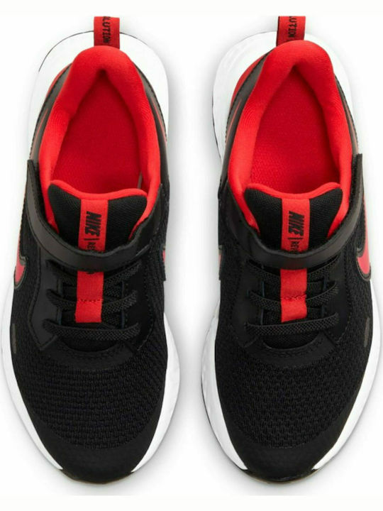 Revolution Revolution 5 Kids Sports Shoes Running with Hoop & Loop Closure Black / University Red / White