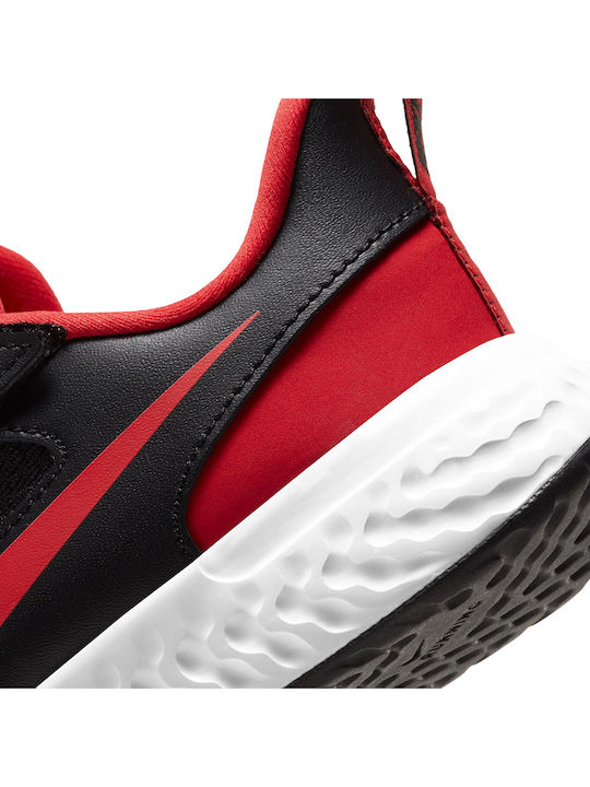 Revolution Revolution 5 Kids Sports Shoes Running with Hoop & Loop Closure Black / University Red / White