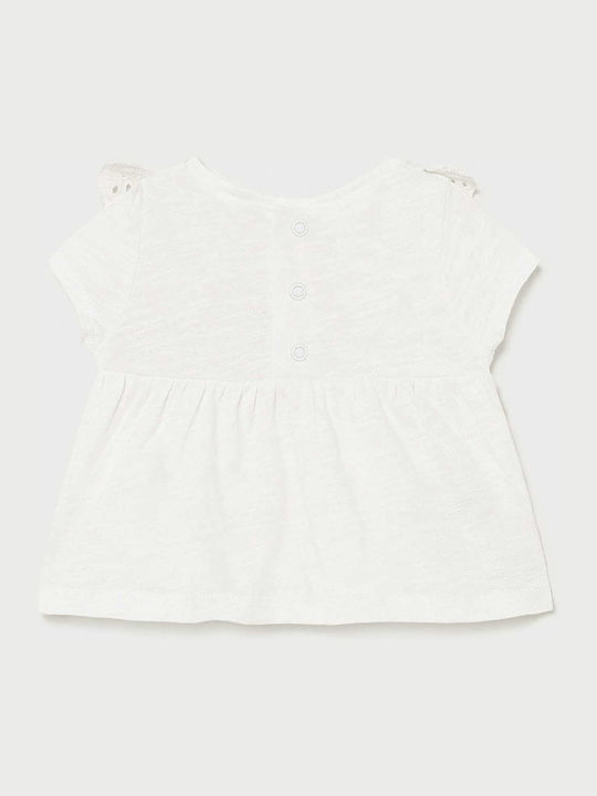 Mayoral Kids Blouse Short Sleeve White