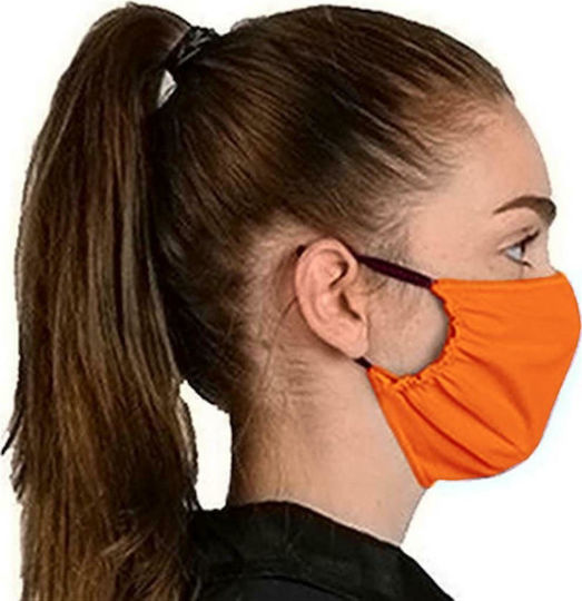 Gim 300-00014 Cotton Mask with Two Layers Protective Mask Fabric Orange 300-00014 1pcs