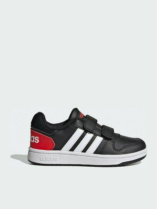 Hoops 2 Kinder Sneakers mit Klettverschluss Schwarz