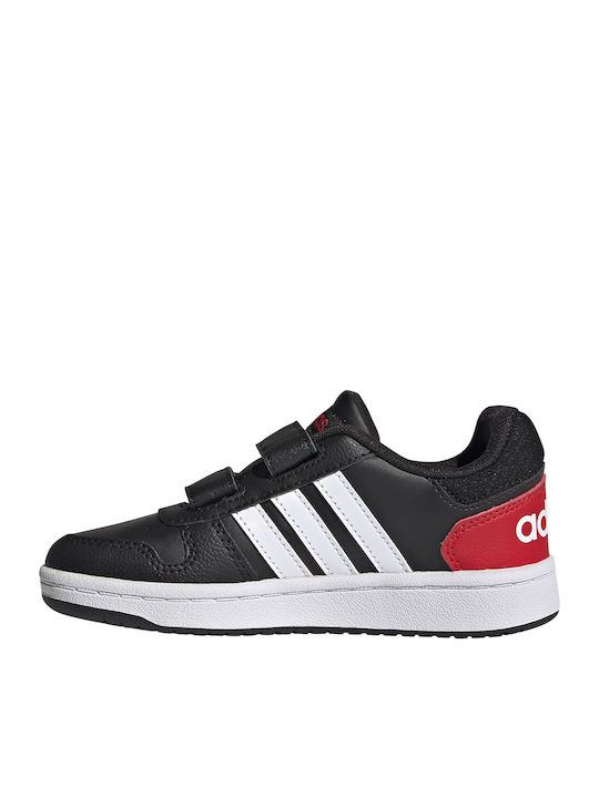 Hoops 2 Kinder Sneakers mit Klettverschluss Schwarz