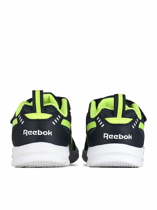 XT Sprinter Shoes Kids Sports Shoes Running with Hoop & Loop Closure Collegiate Navy / Solar Yellow / White