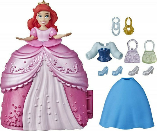 Hasbro Disney Princess Papusa Mică Fashion Surprise Ariel Pentru 4+ Ani 13 cm