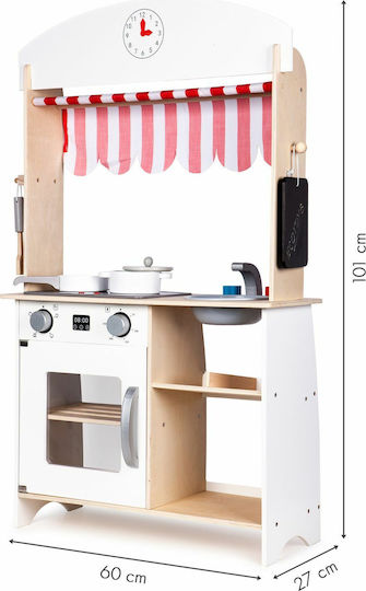 Ecotoys Wooden Kids Kitchen for 3+ Years 101 cm