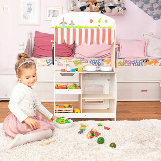 Ecotoys Wooden Kids Kitchen for 3+ Years 101 cm