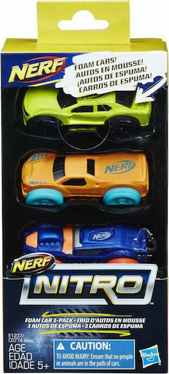 Nerf Nitro for 8+ years old years Nerf Nitro Foam Car 3Pack