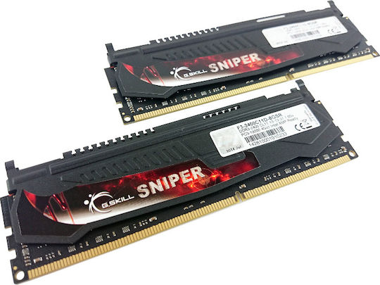 G.Skill 8GB DDR3 RAM με 2 Modules (2x4GB) και Ταχύτητα 2400 για Desktop